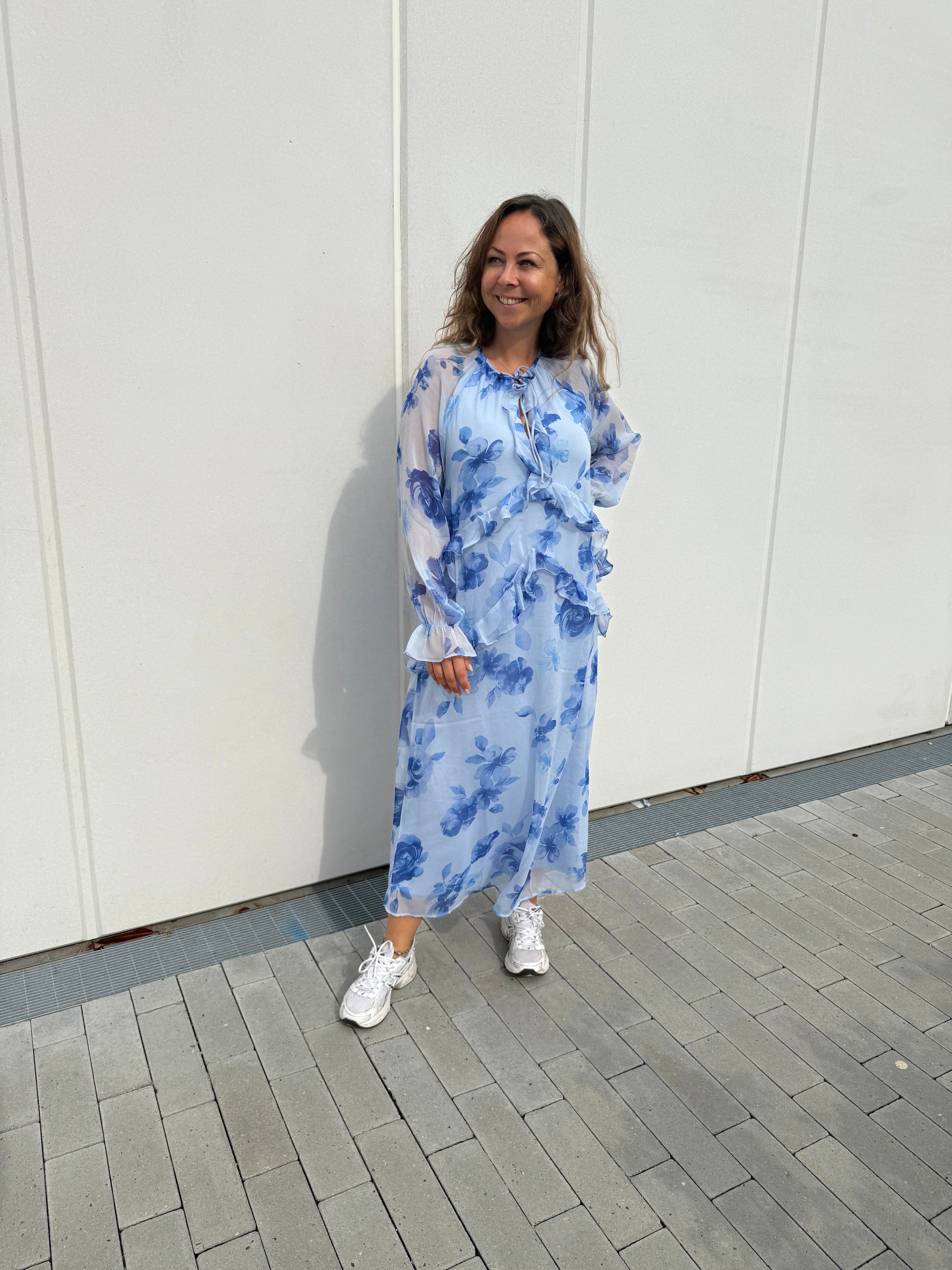 PCCLARA Long Dress - Cashmere Blue